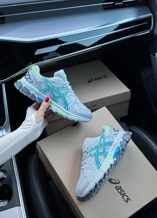 Кроссовки asics gel - kahana 8 gray mint ассикс