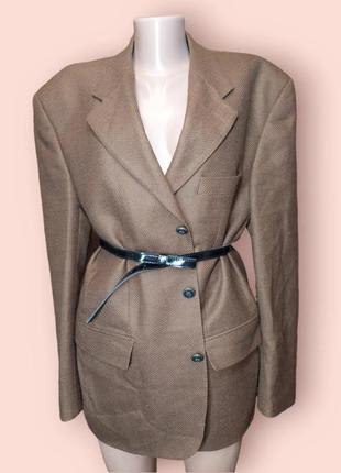 Мужской шерстяной (100%) винтажный пиджак baumler