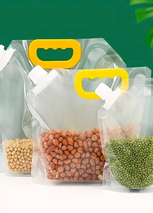 Прозрачные пакеты для хранения пищевых продуктов 3 шт.