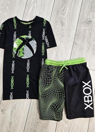 Костюм xbox для мальчика, футболка, шорты, набор, комплект