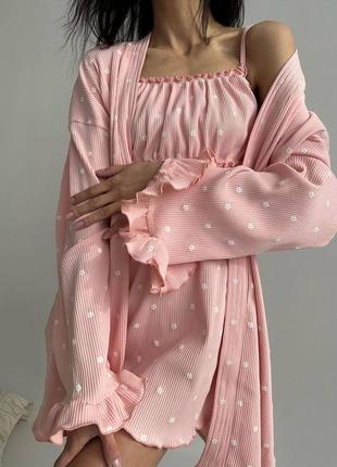 Пижама (халат+рубашка)