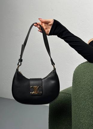 Жіноча сумочка з еко шкіри чорна Celine