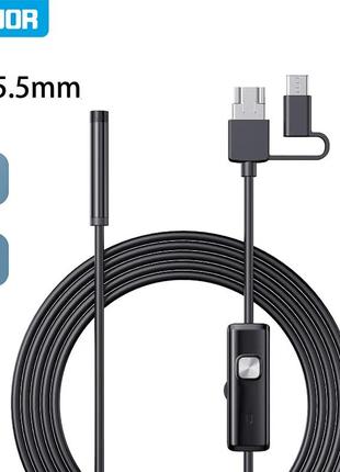 Камера эндоскоп для Android Micro USB Type-C