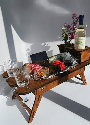 Багатофункціональний столик. стол для ноутбука. винний столик
