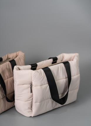 Жіноча сумка молочна сумка нейлонова сумка подушка дута сумка