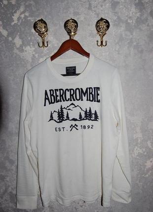 Х/б футболка с длинными рукавами, свитшот abercrombie & fitch, L