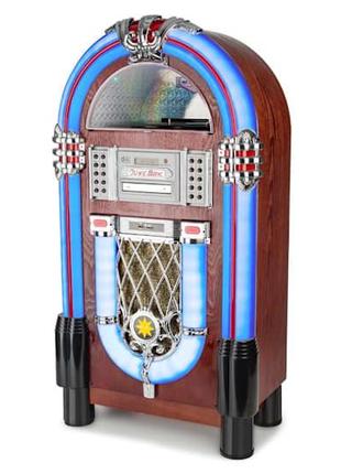 Музичний автомат Auna Graceland TT, Bluetooth, CD, USB, SD, MP...
