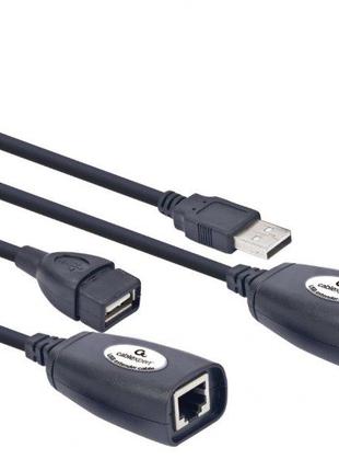 Удлинитель Cablexpert UAE-30M по свитой паре., USB 1.1, до 30 ...