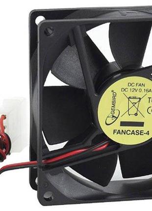 Вентилятор FANCASE-4 для корпуса, 4-pin разъем, 80х80мм