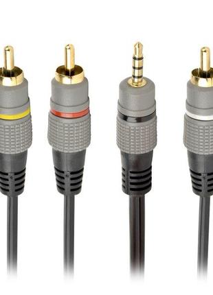 Аудио кабель Cablexpert CCAP-4P3R-1.5M, 3.5 мм. /3RCA стерео, ...