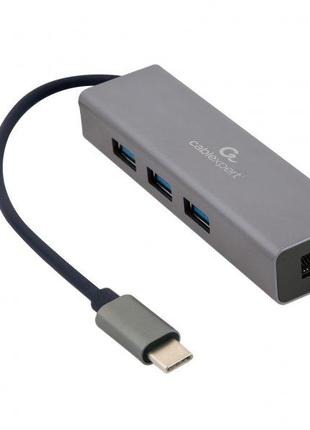 Адаптер Cablexpert A-CMU3-LAN-01, с USB Type-C на Gigabit Ethe...