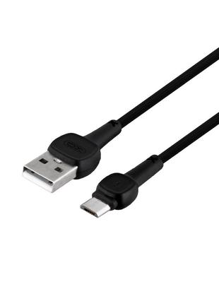 Кабель USB XO NB132 USB - microUSB 2A 1 m Черный