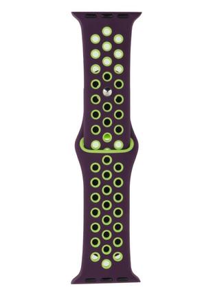 Ремінець для Apple Watch Nike 38 / 40 mm Темно-фіолетовий / Зе...