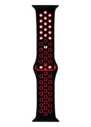 Ремінець для Apple Watch Nike 38 / 40 mm Чорно-червоний