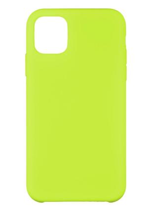 Чехол Soft Case No Logo для Apple iPhone 11 Flourescent yellow