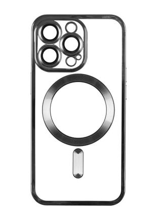 Чехол TPU Metallic Full Camera Magsafe Apple iPhone 13 Black