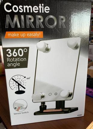 Зеркало для макияжа Cosmetie mirror 360 зеркало с подсветкой д...