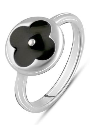 Серебряное кольцо OgoSilver с натуральным ониксом, вес изделия...