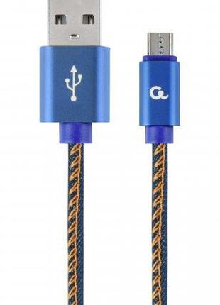 Кабель Cablexpert CC-USB2J-AMmBM-1M-BL, USB 2.0 A-папа/Micro B...