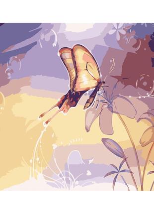Картина по номерам Strateg Абстракция с бабочкой 40x50 см DY14...