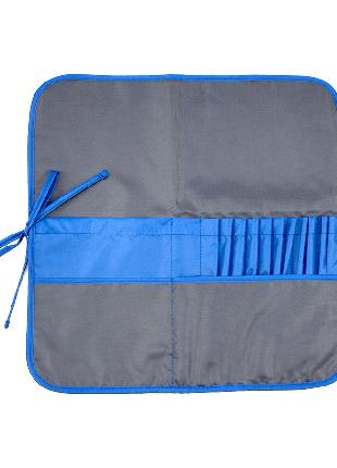 Пенал для пензлів, тканина (37х37 см), асфальт + синій ROSA St...