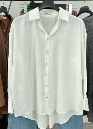 Базовая женская рубашка белый