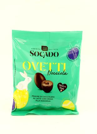 Шоколадные яйца с ореховым кремом Socado Ovetti Nocciola 110 г...