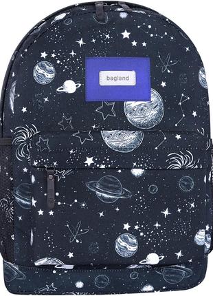 Черный модный рюкзак с космическим дизайном Bagland 00533664 1...