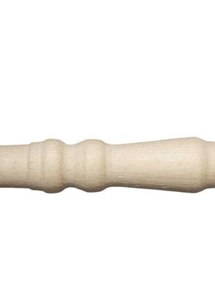 Ручка деревянная для шампуров 16 см, держак деревянный