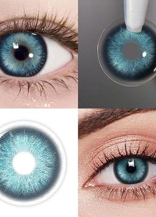 Голубые контактные линзы Ice crystal