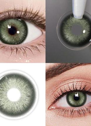 Зеленые контактные линзы Ice crystal