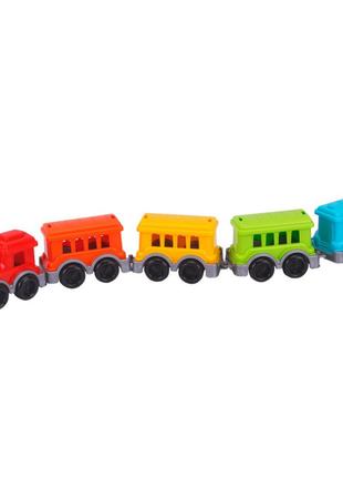 Детский игровой набор "Поезд Мини" 9116TXK 1 поезд, 4 вагончика