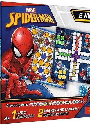 Настольная игра Ludo + Snakes & Ladders 2 in 1: Marvel. Spider...