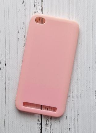 Чехол Xiaomi Redmi 5A для телефона силиконовый Розовый