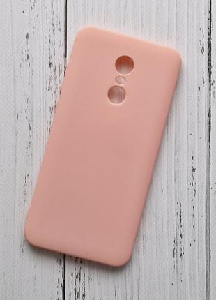 Чехол Xiaomi Redmi 5 Plus для телефона силиконовый Розовый