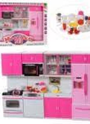 Игровая кухня для кукол / Кухня для Барби на 4 секции со звуко...