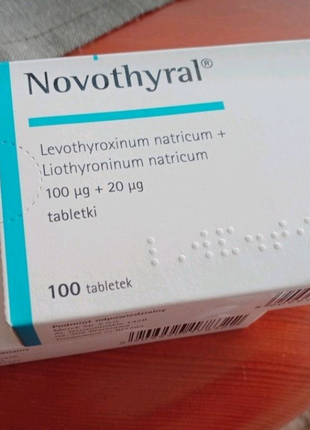 Novothyral новотирал тиромель лиотиронин