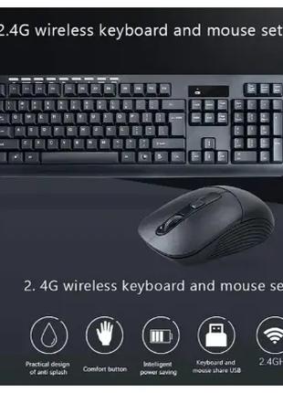 Беспроводной комплект клавиатуры и мышки wireless CMK-329 цвет...