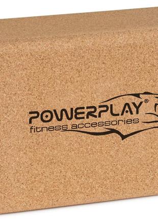Блок для йоги PowerPlay PP_4006 з пробкового дерева Cork Yoga ...
