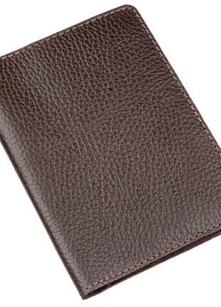 Бумажник-обложка для паспорта Shvigel кожаная Коричневый (13960)