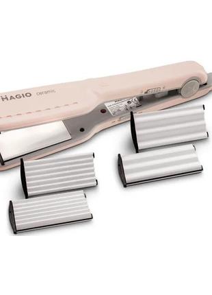 Утюжок для волос выпрямитель щипцы гофре MAGIO МG-175P Pink