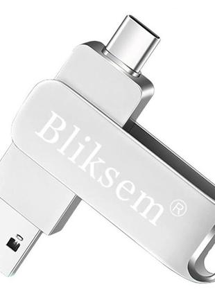 Флешка для компьютера и телефона Bliksem 64 Гб 3 в 1 USB Type-...