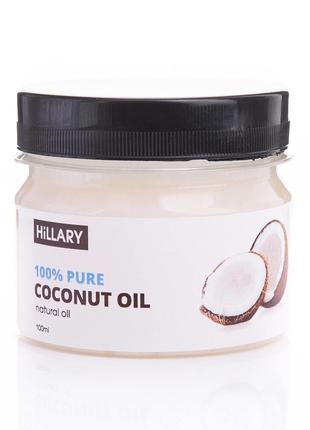 Рафинированное кокосовое масло Pure Coconut Oil Hillary 100 мл
