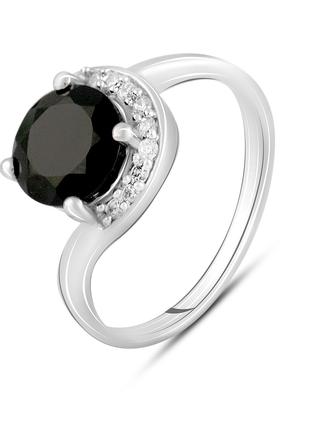 Серебряное кольцо SilverBreeze с натуральным сапфиром топазом ...