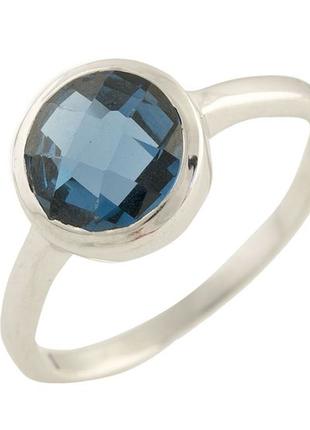 Серебряное кольцо SilverBreeze с топазом Лондон Блю 1.807ct (0...