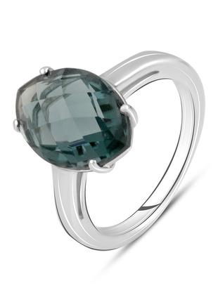 Серебряное кольцо SilverBreeze с топазом Лондон Блю 4.56ct (21...