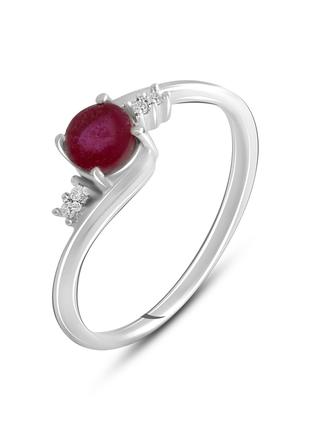 Серебряное кольцо SilverBreeze с натуральным рубином 0.756ct (...