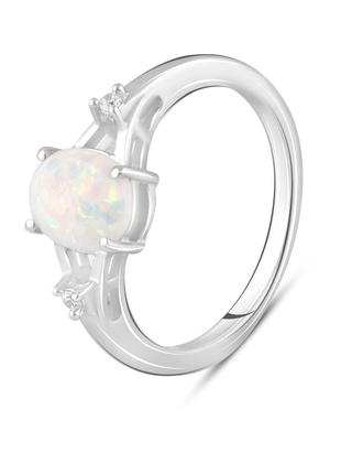 Серебряное кольцо SilverBreeze с опалом 0.7ct (2105480) 18