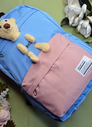 Рюкзак школьный для девочки и мальчика Hoz Bear Fashion 29 х 4...