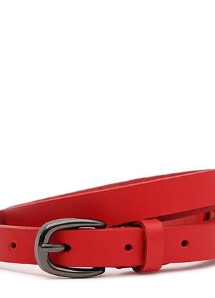 Женский кожаный ремень Borsa Leather 100v1genw41-red красный